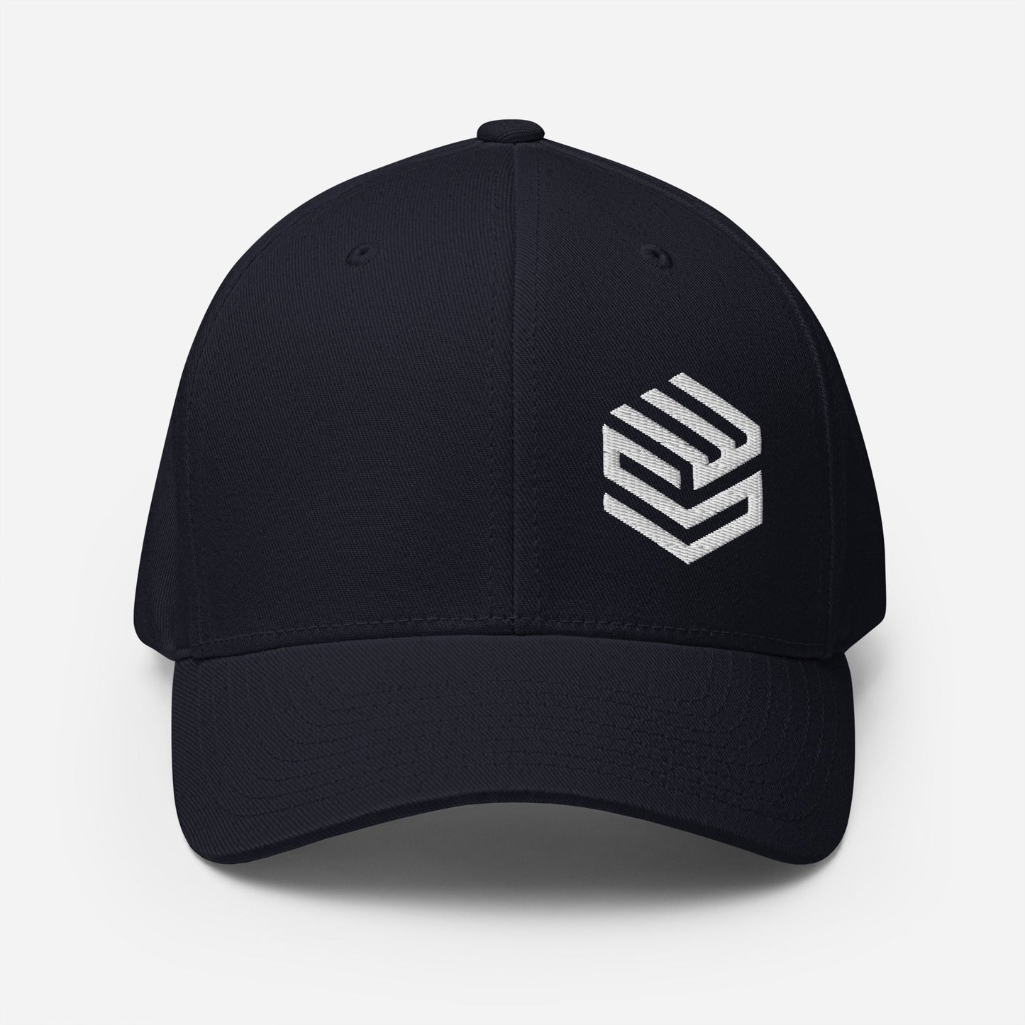 Wellness Shine Fitness Fitted Hat White Embroidery - Wellness Shine