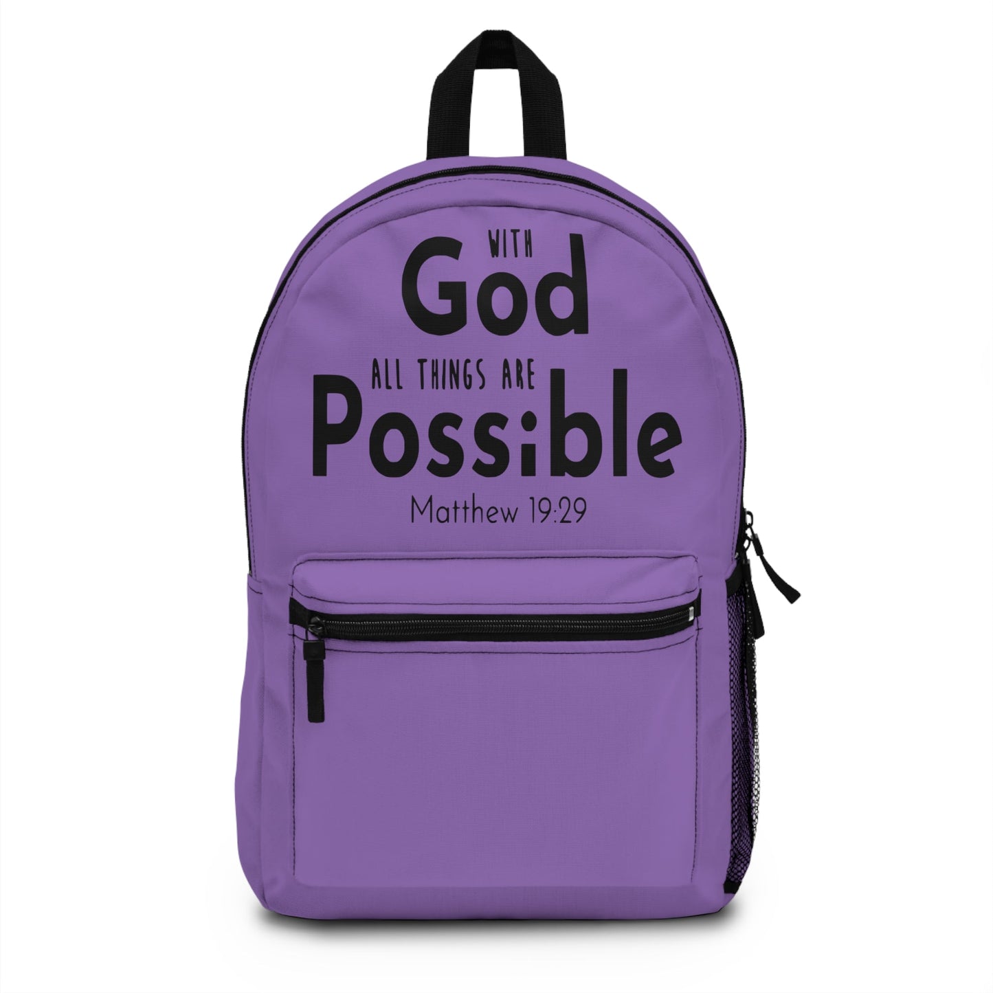 With God All Things Are Possible Backpack - Wellness Shine
