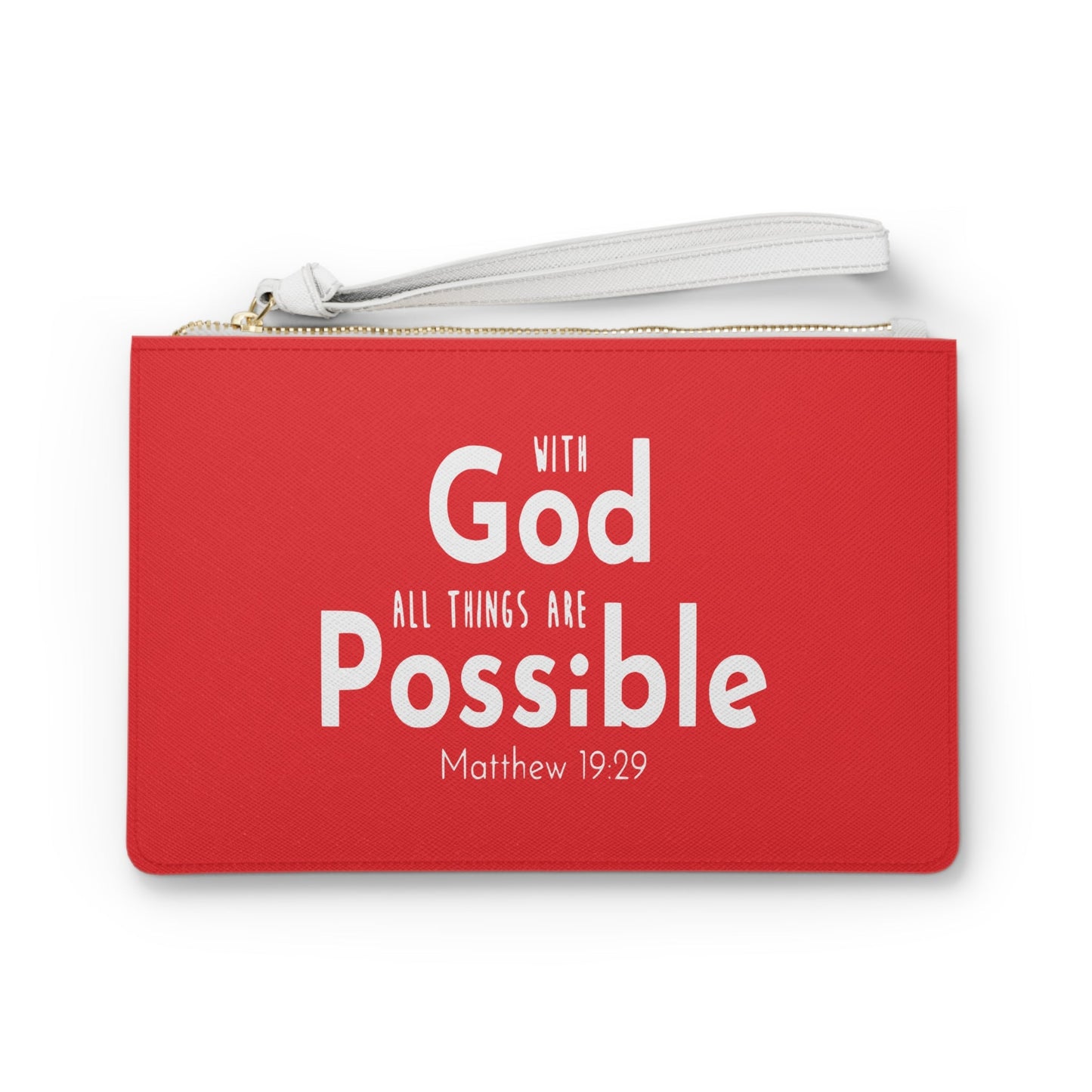 With God All Things Are Posssible - Clutch Bag - Wellness Shine