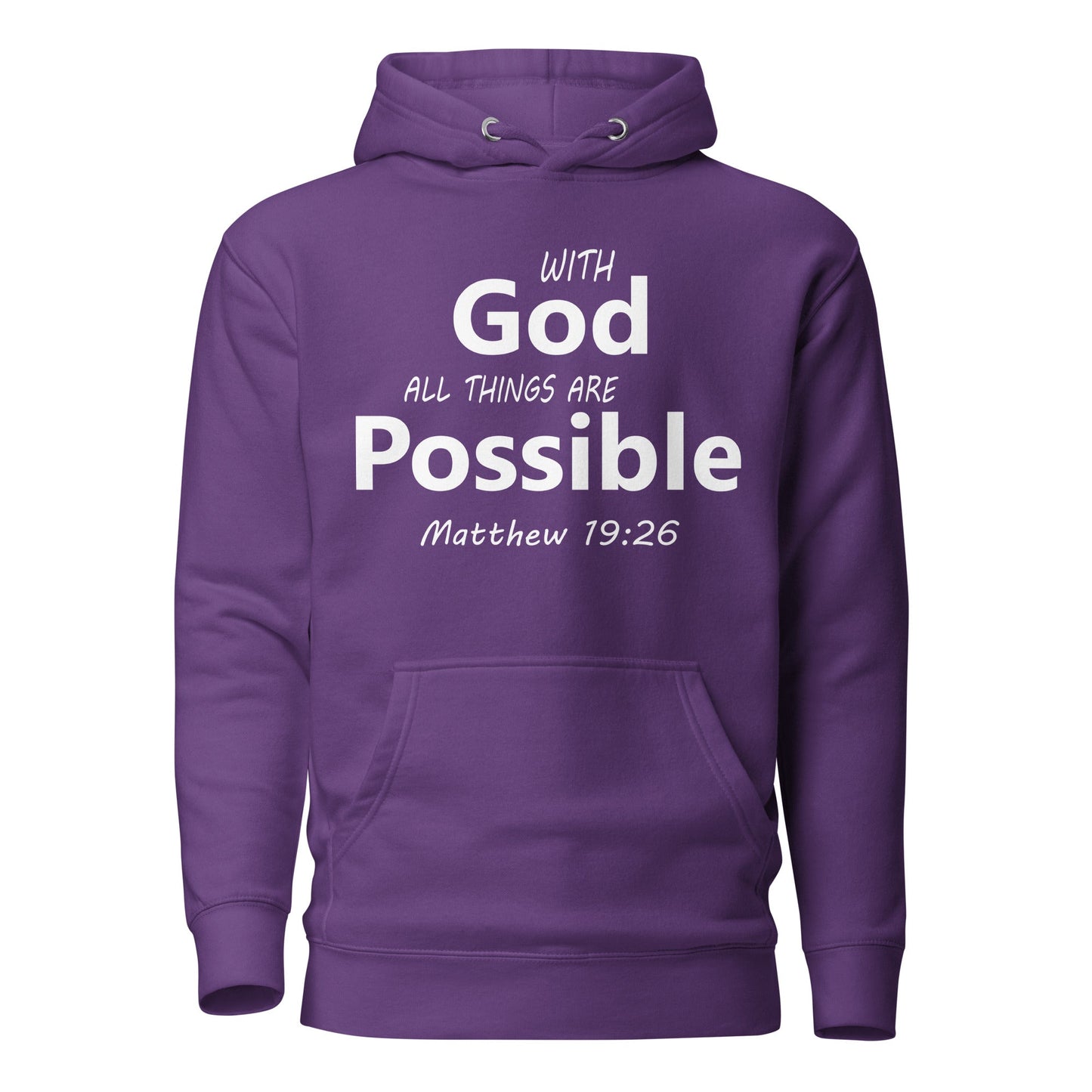 With God Unisex Hoodie - Faith Based Apparel - Wellness Shine - Wellness Shine