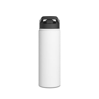 Wellness Shine Fitness Stainless Steel Water Bottle, Standard Lid, White