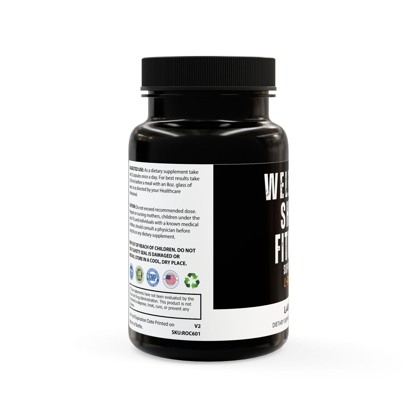 Wellness Shine L-Arginine Supplement (60 Capsules)