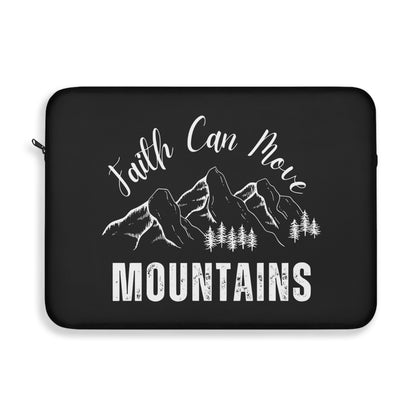 Faith Can Move Mountains Laptop Sleeve