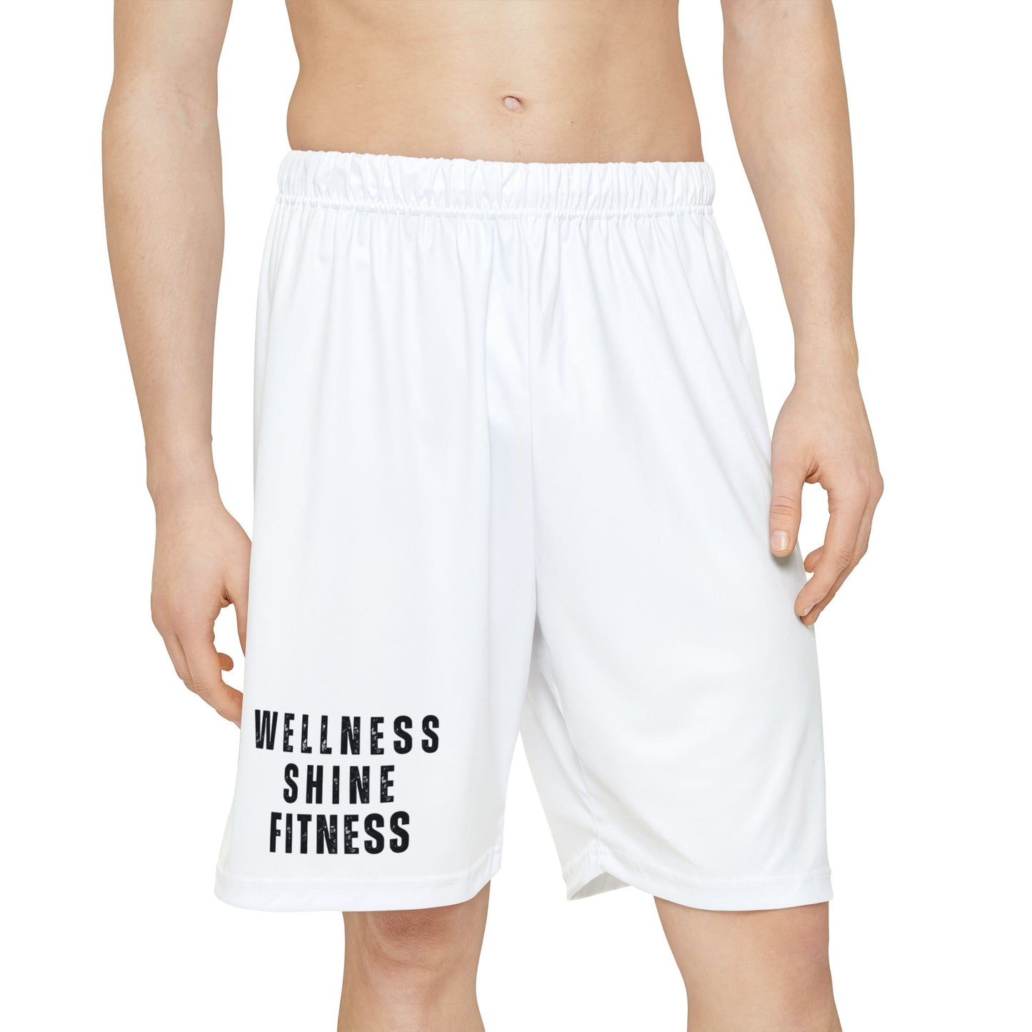 Wellness Shine Fitness Sports Shorts, White