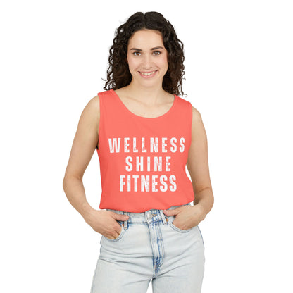 Wellness Shine Fitness Garment-Dyed Tank Top