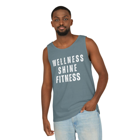 Wellness Shine Fitness Garment-Dyed Tank Top