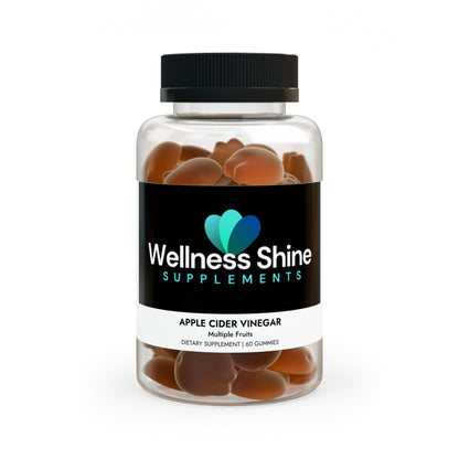 Wellness Shine Apple Cider Vinegar Gummies (60 Gummies)