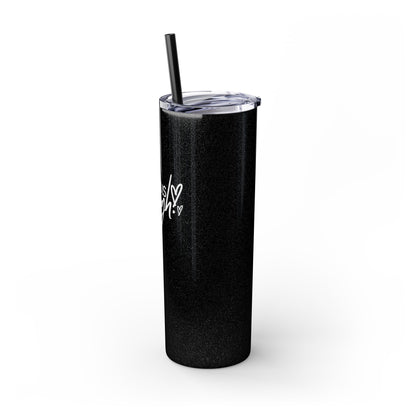 Jesus Is Enough Skinny Tumbler with Straw, 20oz