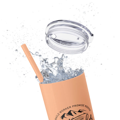 Waymaker Skinny Tumbler with Straw, 20oz