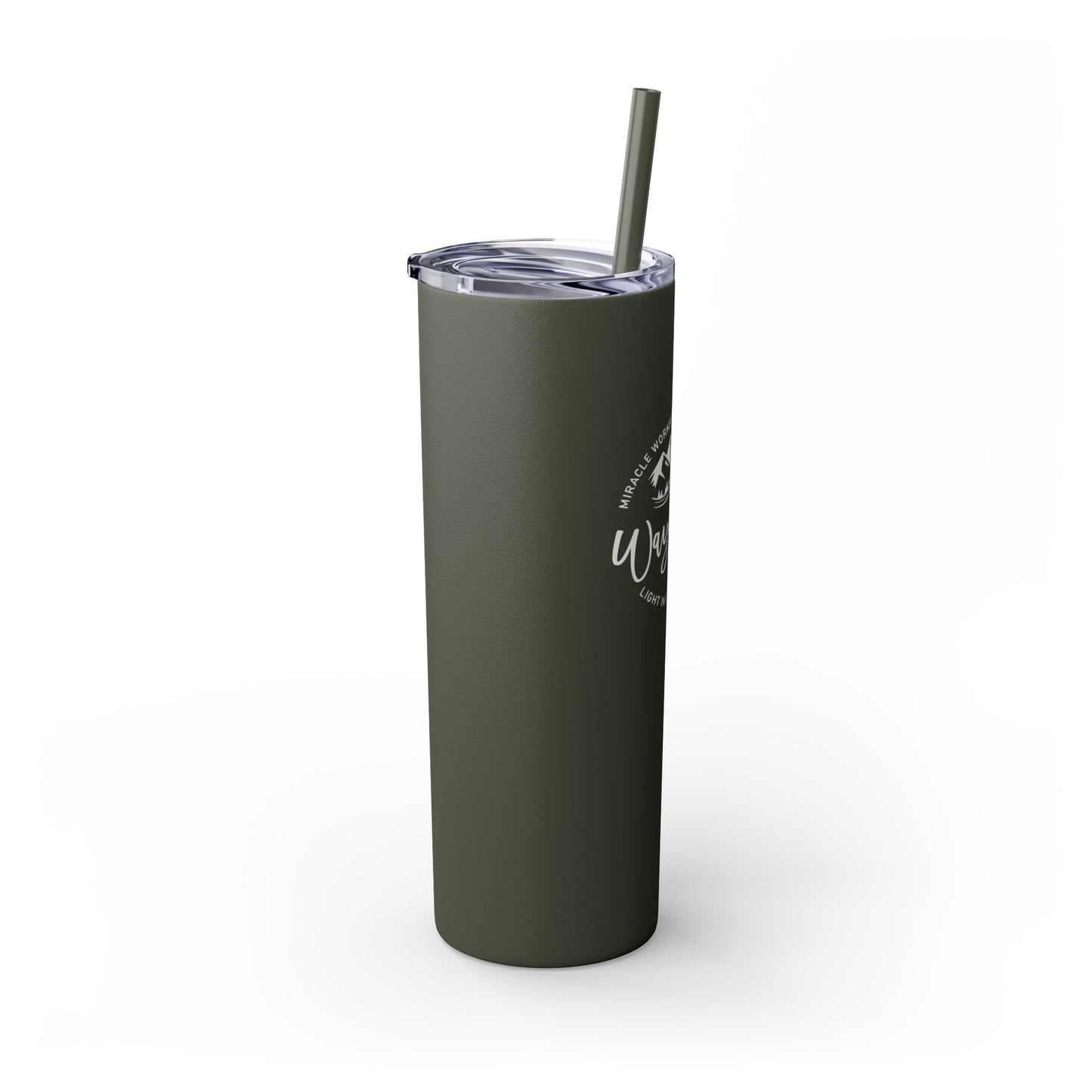 Waymaker Skinny Tumbler with Straw, 20oz