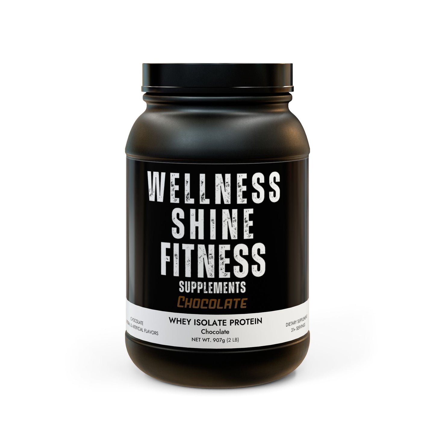 Wellness Shine Whey Isolate Protein Supplement, Chocolate (907g, 2lb)