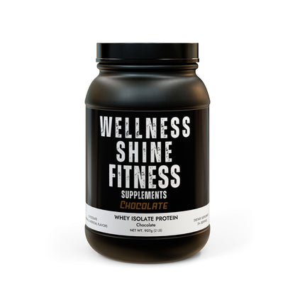 Wellness Shine Whey Isolate Protein Supplement, Chocolate (907g, 2lb)