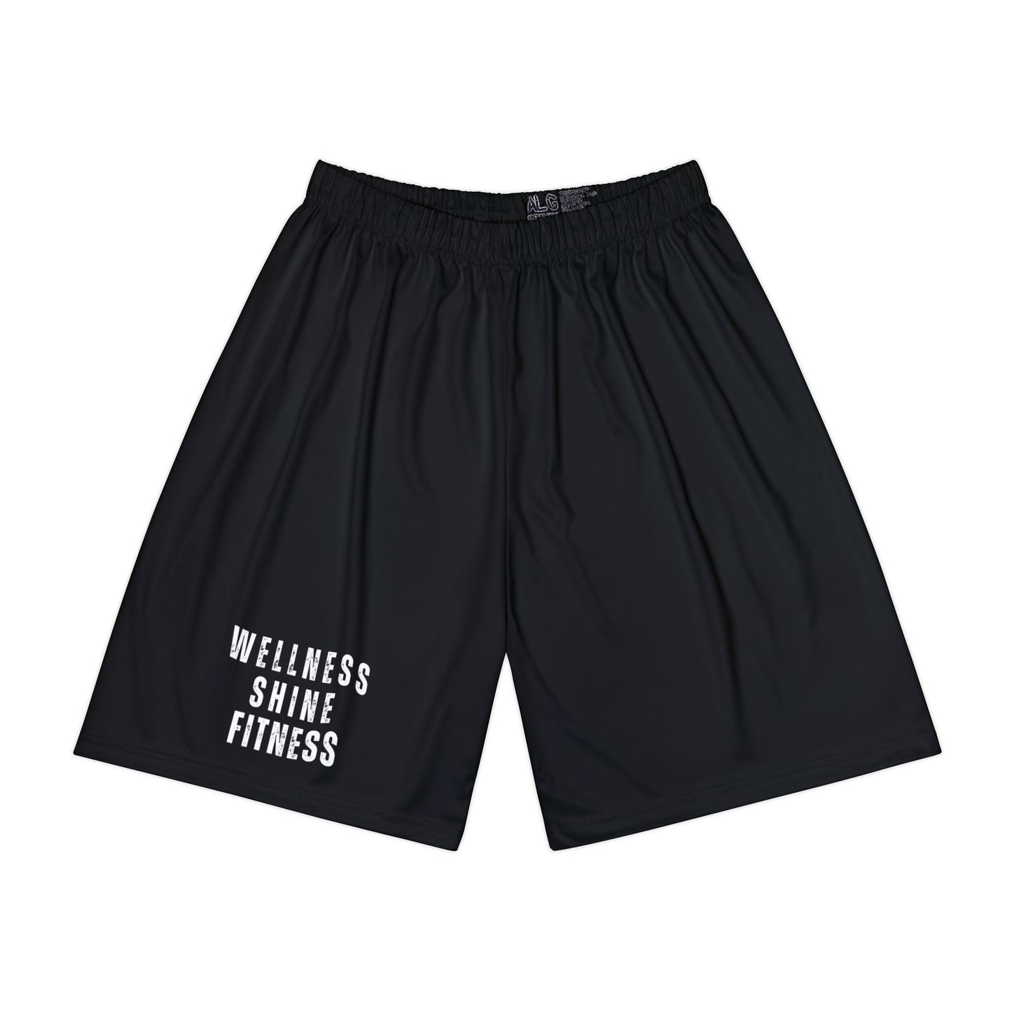 Wellness Shine Fitness Men’s Sports Shorts, Black