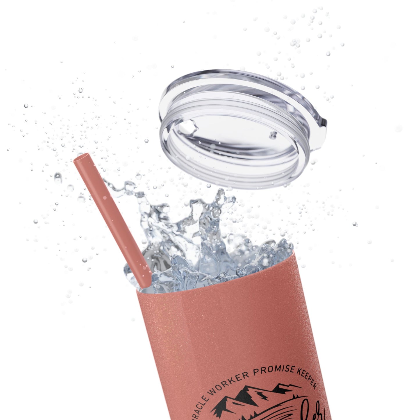 Waymaker Skinny Tumbler with Straw, 20oz