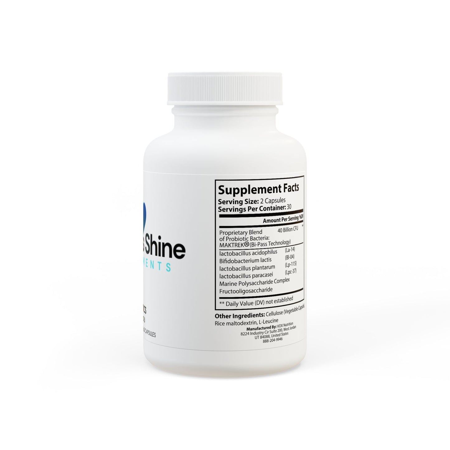 Wellness Shine Probiotics Supplement (60 Capsules)