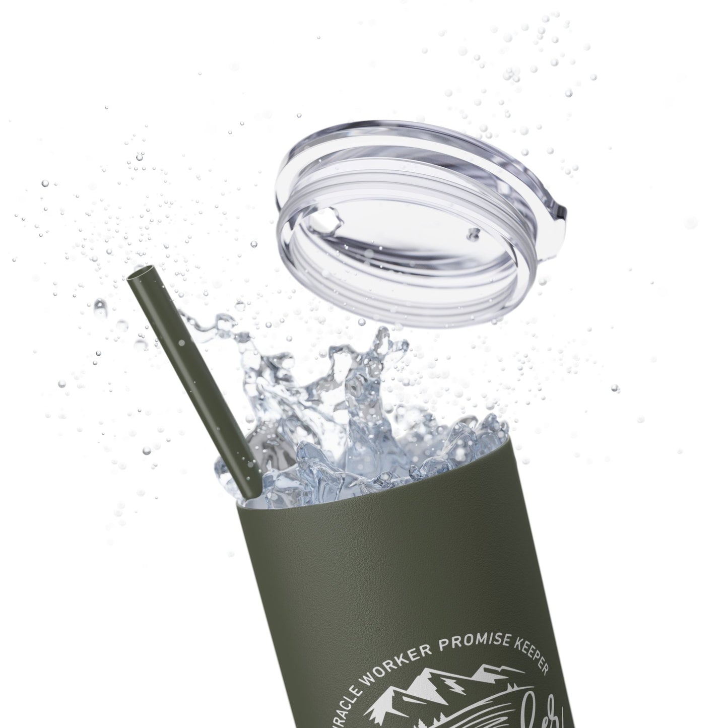 Waymaker Skinny Tumbler with Straw, 20oz