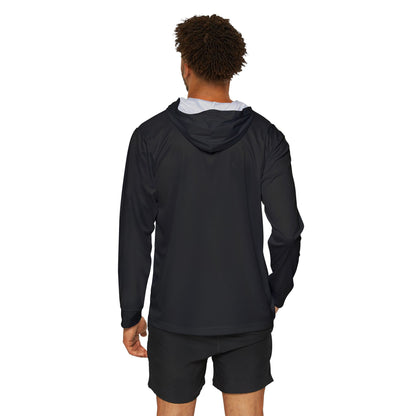 Wellness Shine Fitness Men's Sports Warmup Hoodie, Black