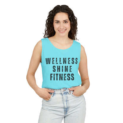 Wellness Shine Fitness Garment-Dyed Tank Top