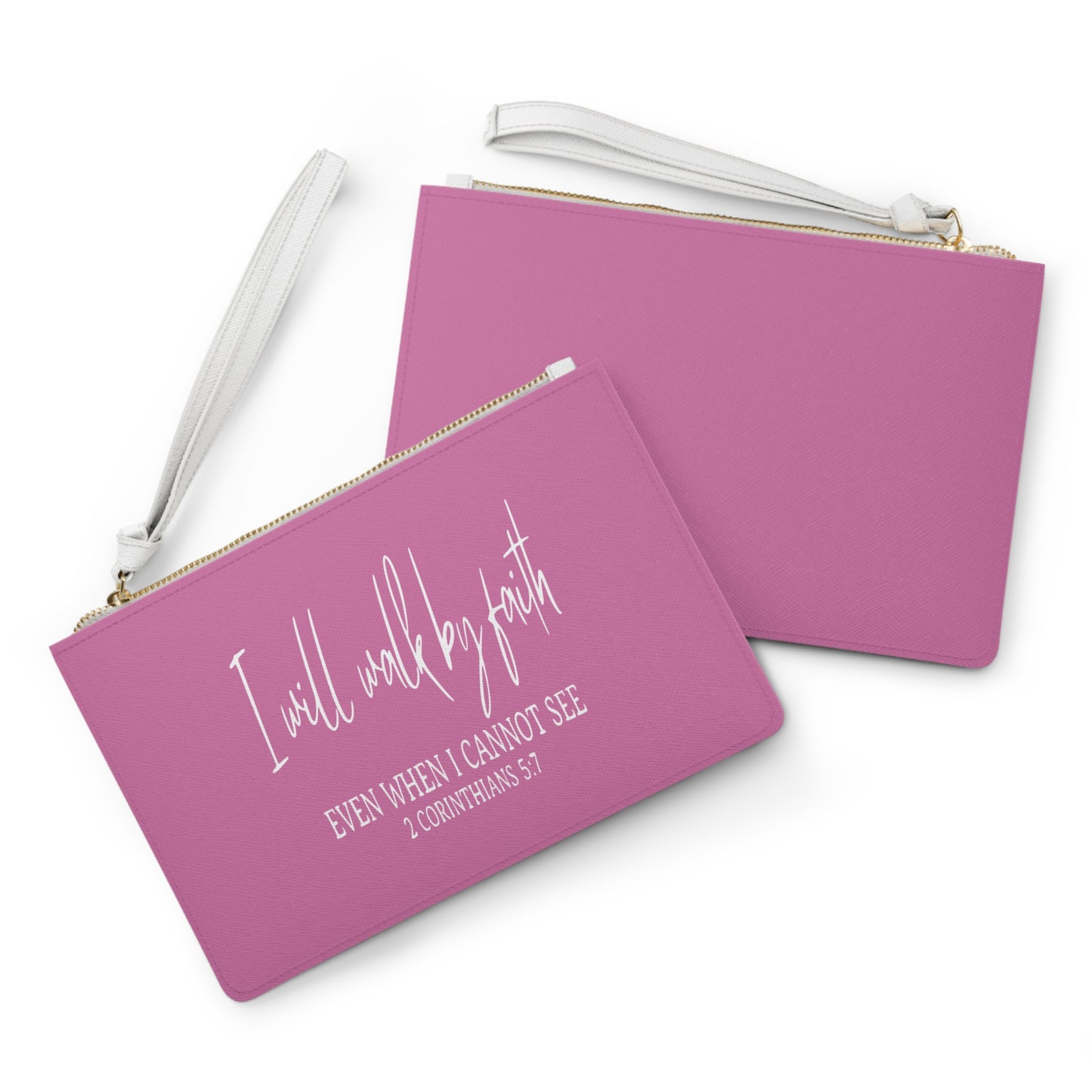 I Will Walk By Faith - Clutch Bag