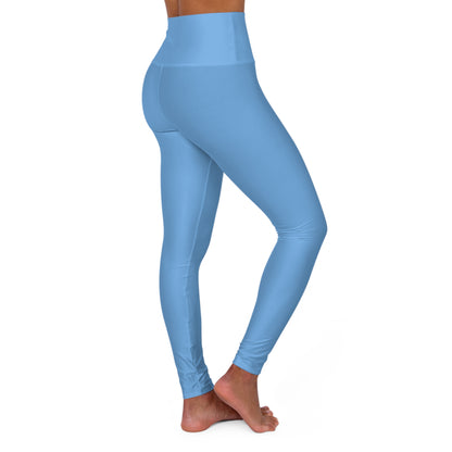 Wellness Shine Fitness Yoga Leggings, Light Blue