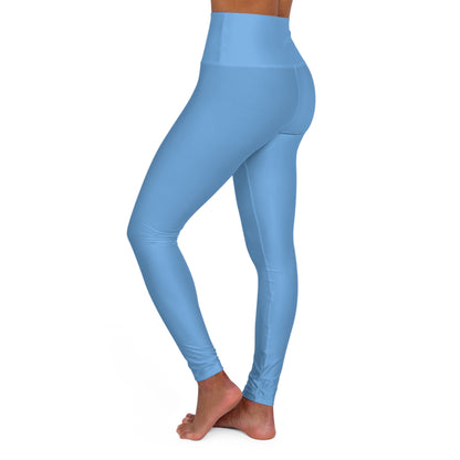 Wellness Shine Fitness Yoga Leggings, Light Blue