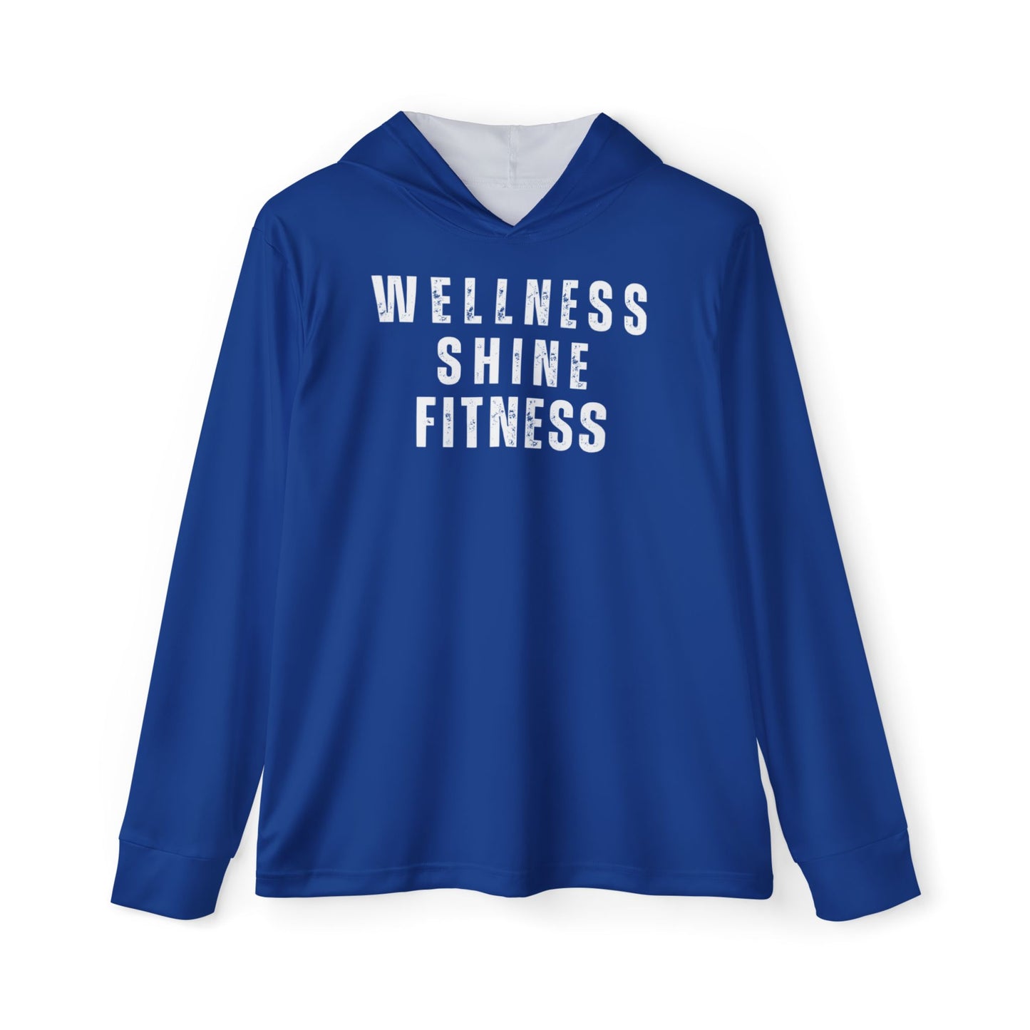 Wellness Shine Fitness Men's Sports Warmup Hoodie, Dark Blue