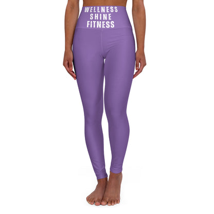 Wellness Shine Fitness Yoga Leggings, Light Purple