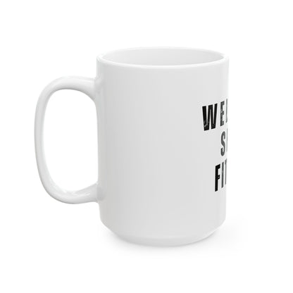 Wellness Shine Fitness Ceramic Mug, (11oz, 15oz)