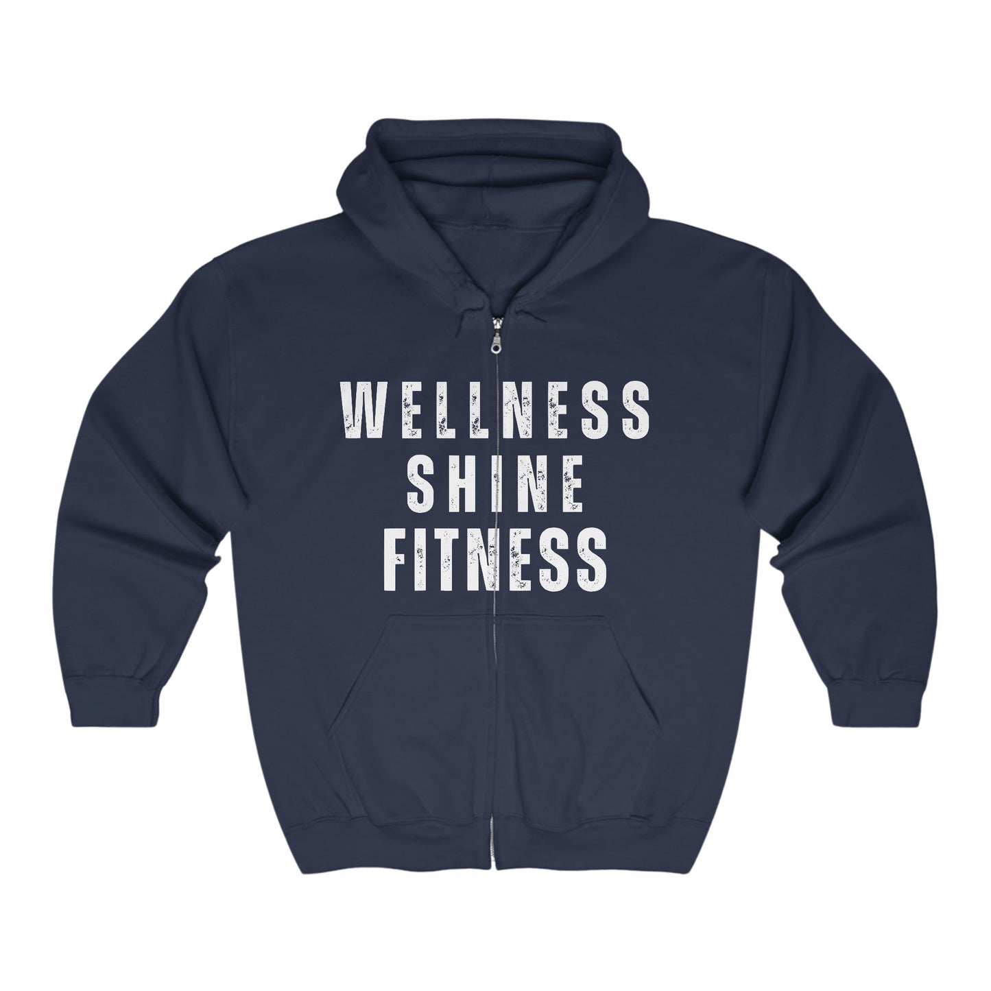 Wellness Shine Fitness Full Zip Hoodie