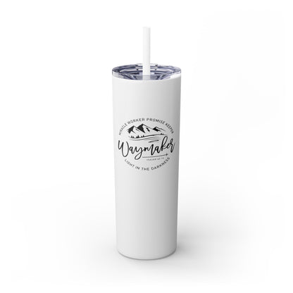 Waymaker Skinny Tumbler with Straw, 20oz