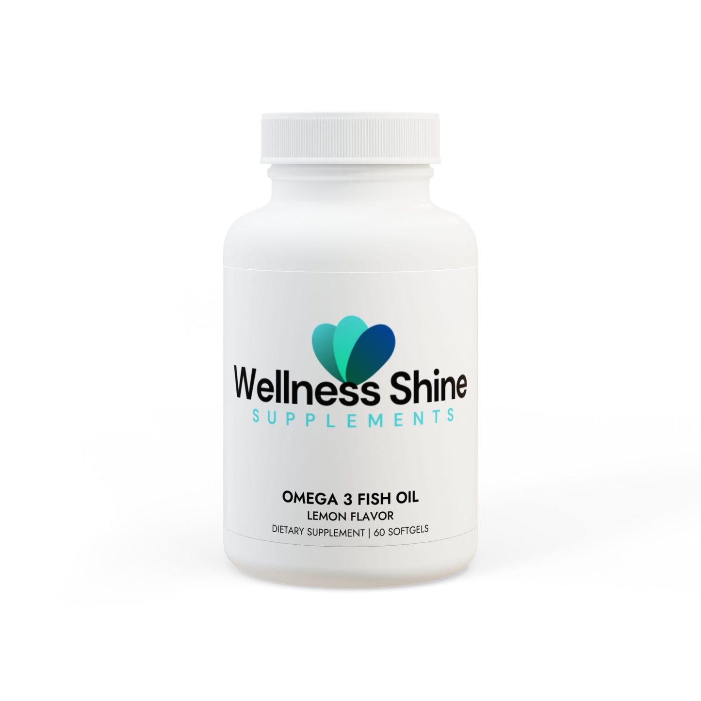 Wellness Shine Omega 3 Fish Oil Supplement (60 Softgels)