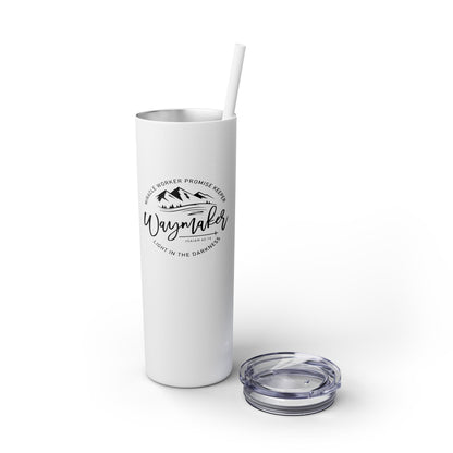 Waymaker Skinny Tumbler with Straw, 20oz