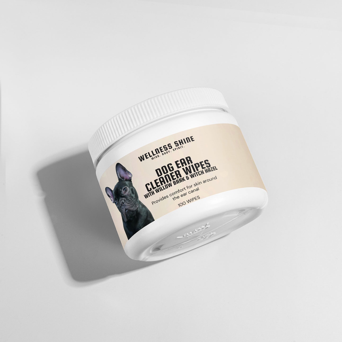 Dog Ear Cleaner Wipes - Moisturizing and Exfoliating Cell Renewal Dog Care by Wellness Shine