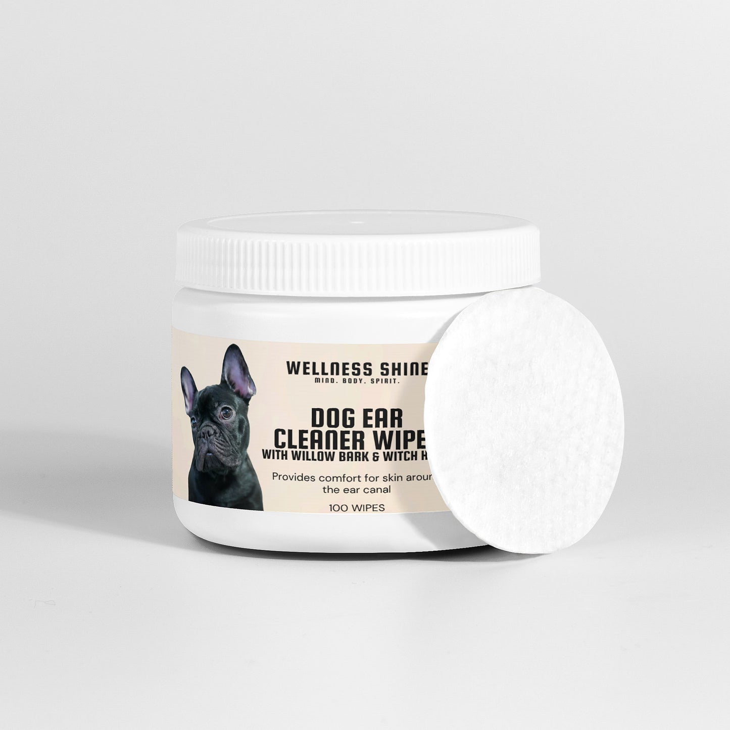 Dog Ear Cleaner Wipes - Moisturizing and Exfoliating Cell Renewal Dog Care by Wellness Shine