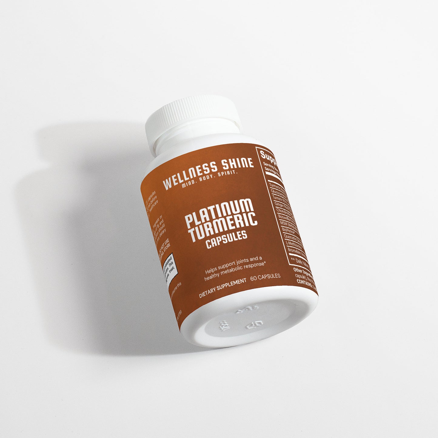 Platinum Turmeric Capsules – Joint & Inflammation Support by Wellness Shine