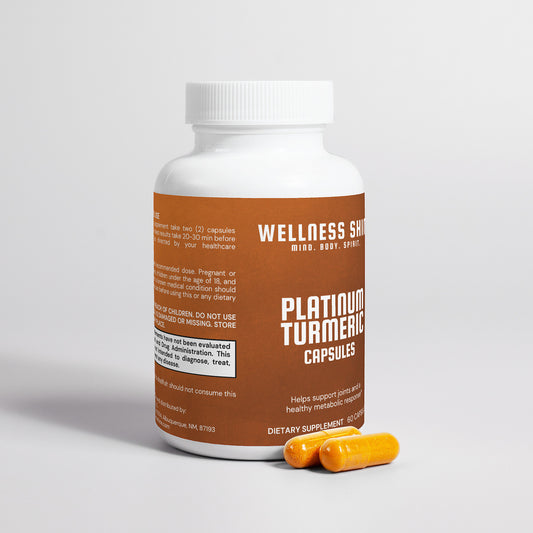 Platinum Turmeric Capsules – Joint & Inflammation Support by Wellness Shine