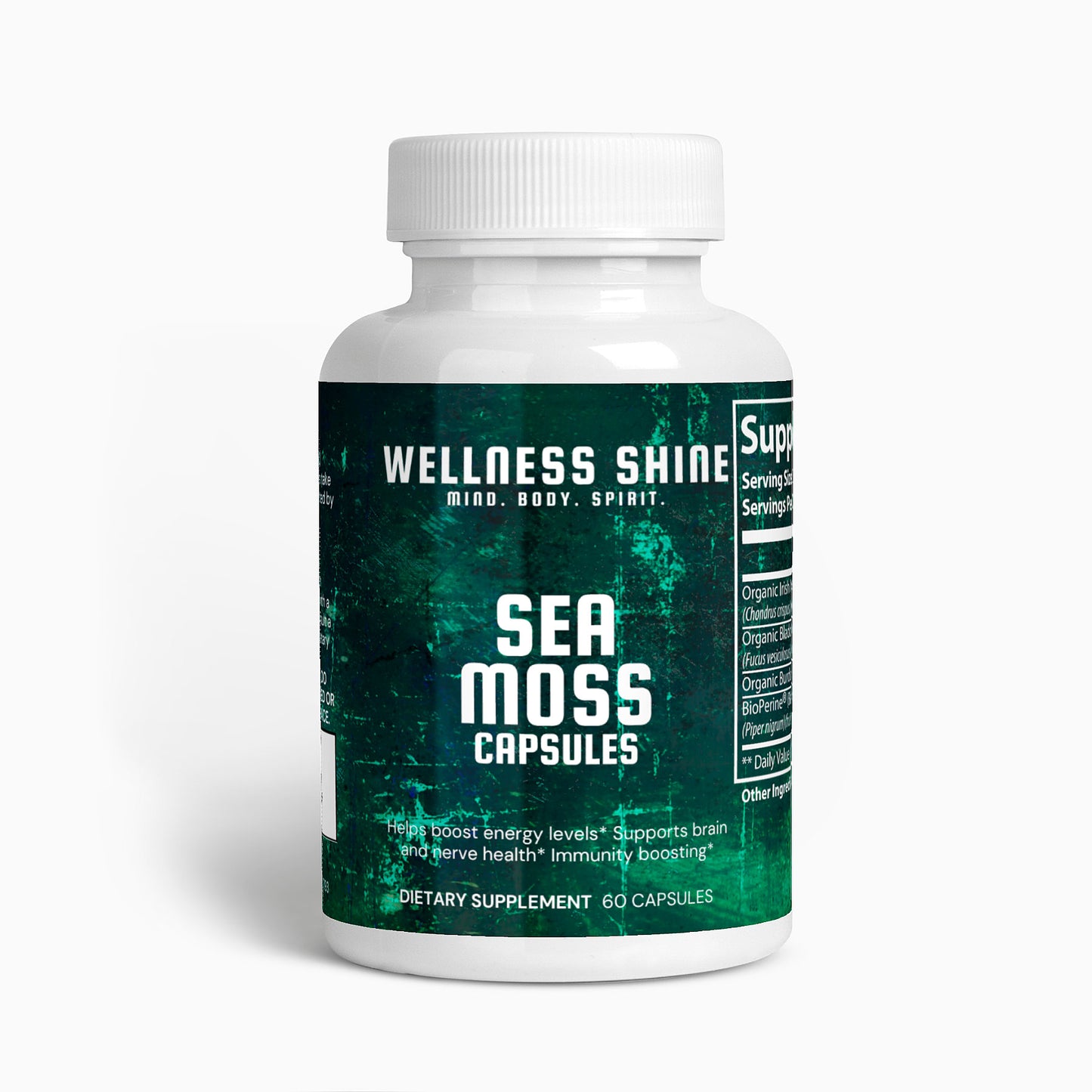 Sea Moss Capsules – Mineral-Rich Superfood Support by Wellness Shine