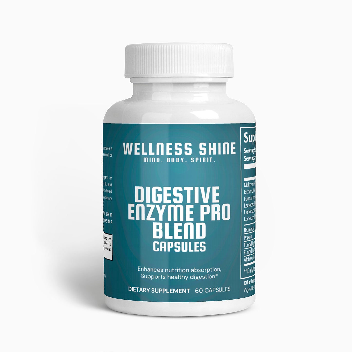 Digestive Enzyme Pro Blend – Digestive Health Supplement by Wellness Shine