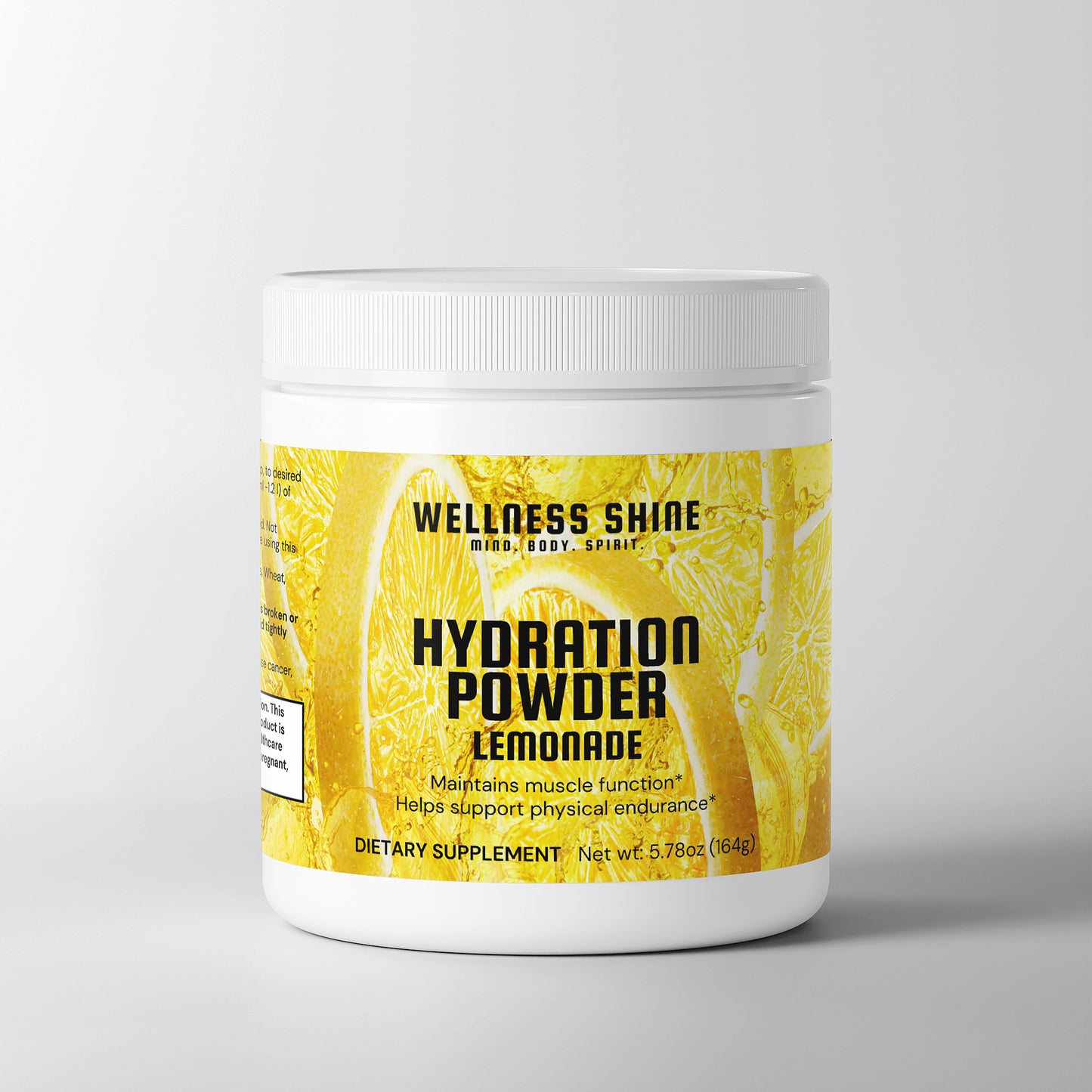 Hydration Powder – Lemonade Flavor | Electrolyte Support for Energy & Recovery by Wellness Shine