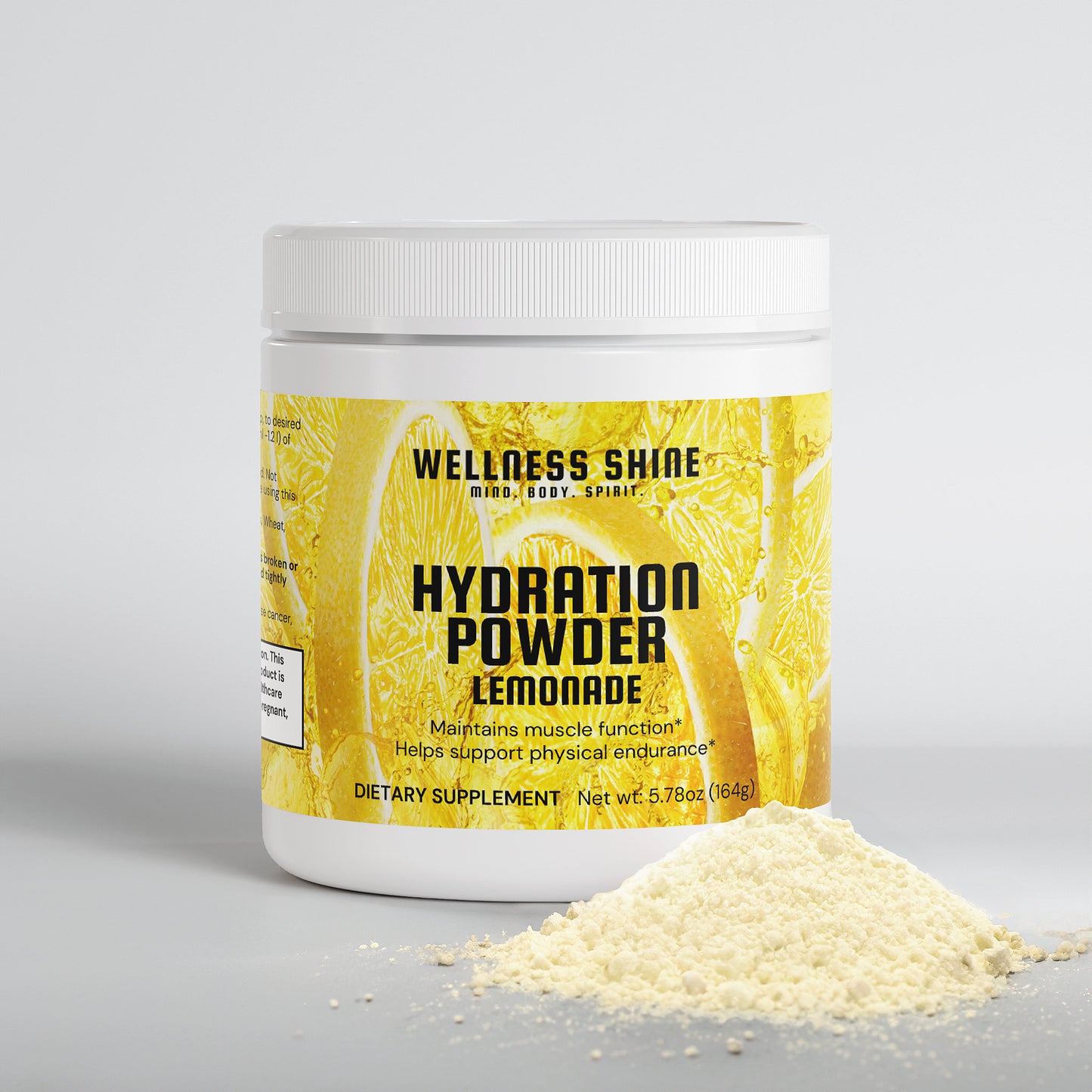 Hydration Powder – Lemonade Flavor | Electrolyte Support for Energy & Recovery by Wellness Shine