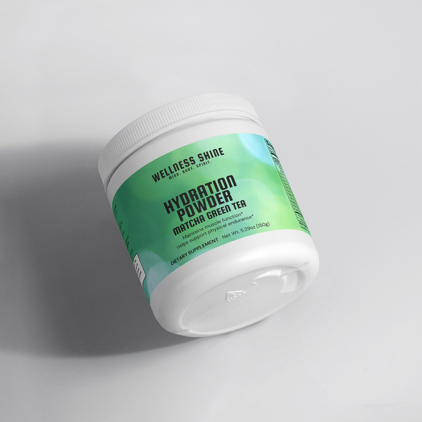 Hydration Powder – Matcha Green Tea Flavor | Clean Energy & Electrolyte Support by Wellness Shine