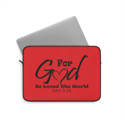 For God So Loved The World Laptop Sleeve