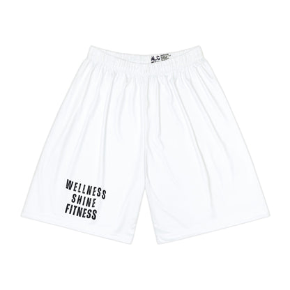 Wellness Shine Fitness Sports Shorts, White