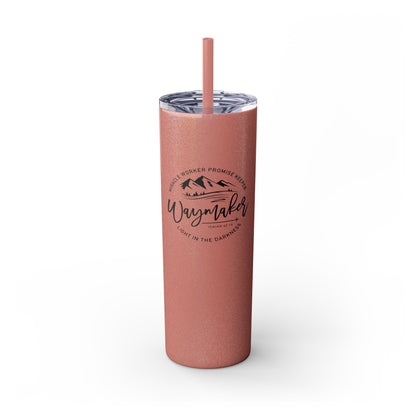 Waymaker Skinny Tumbler with Straw, 20oz