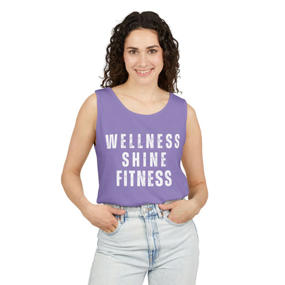 Wellness Shine Fitness Garment-Dyed Tank Top