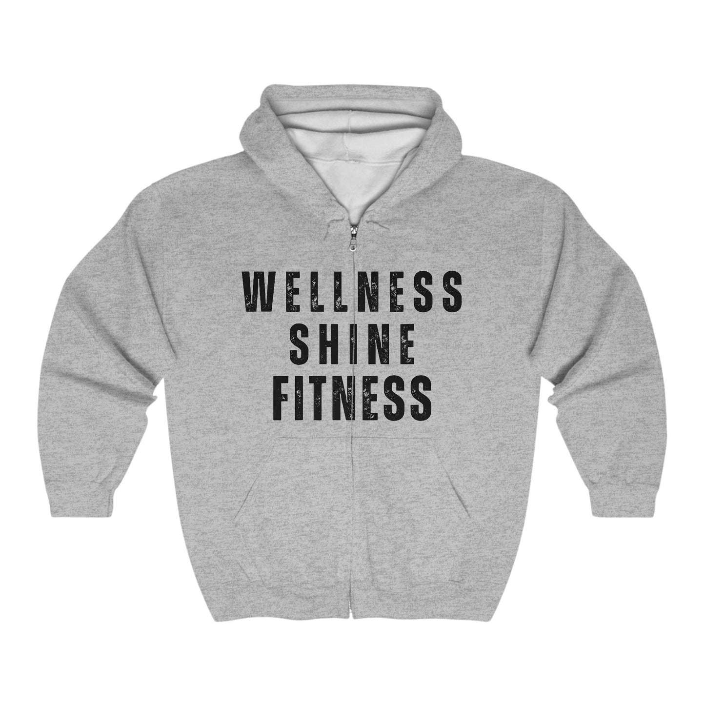 Wellness Shine Fitness Full Zip Hoodie