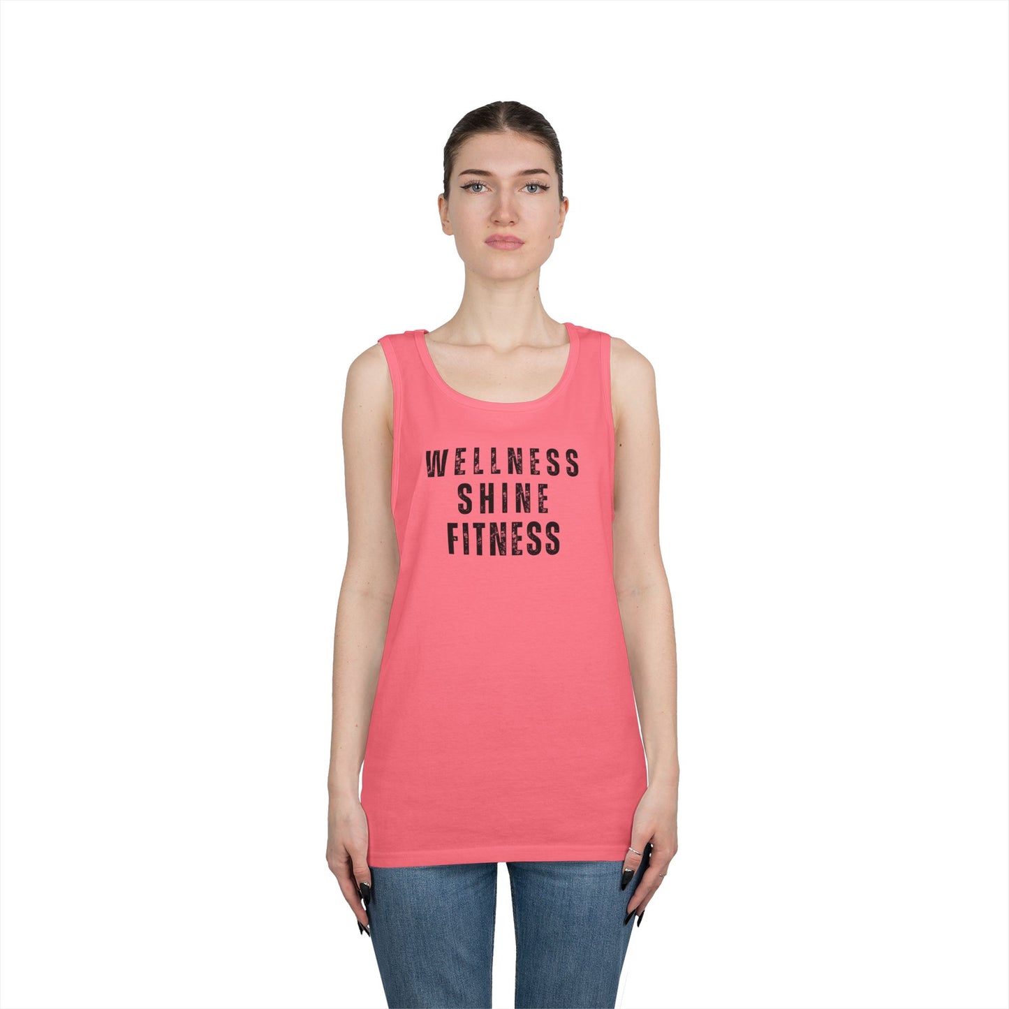 Wellness Shine Fitness Heavy Cotton Tank Top