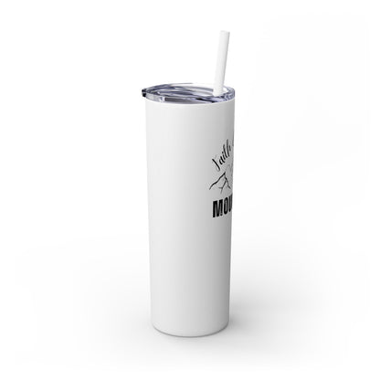 Faith Can Move Mountains Skinny Tumbler with Straw, 20oz