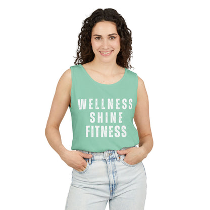 Wellness Shine Fitness Garment-Dyed Tank Top