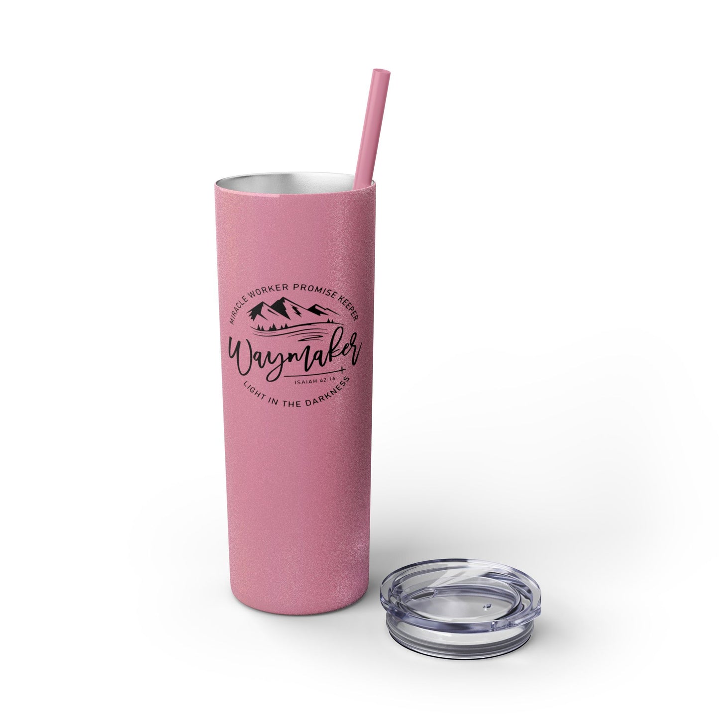 Waymaker Skinny Tumbler with Straw, 20oz